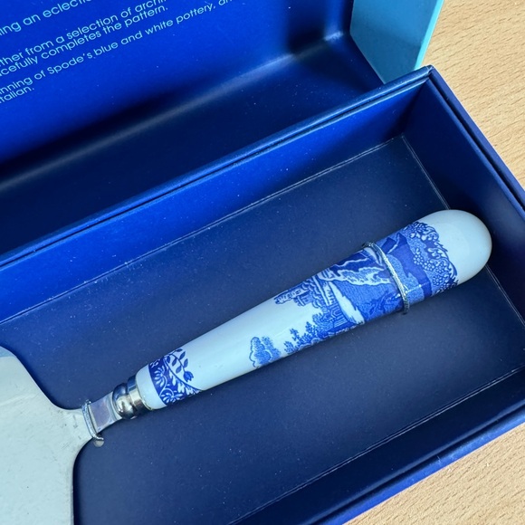 Blue Italian Spode Cake Slice New in Box - Picture 2 of 4